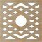 Ekena Millwork Chevron Wood Fretwork Pierced Ceiling Medallion, Birch, 34"OD x 8 3/4"ID x 3/8"T CMWP34X34X0375CHBI - alternate 5